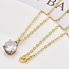Brass Cable Chains Necklace Making MAK-N029-01G-6