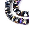 Electroplate Opaque Glass Beads Strands EGLA-N022-09A-C01-3