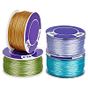 4 Rolls 4 Colors Special Coated Nylon Beading Threads for Seed Beads OCOR-PH0006-50A-1