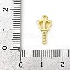 Brass Micro Pave Clear Cubic Zirconia Pendants KK-L238-22G-3
