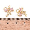 Brass Micro Pave Cubic Zirconia Pendants KK-B102-12G-03-3