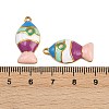 304 Stainless Steel Enamel with Rhinestone Pendants STAS-Z152-03G-01-3