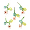 Glass Beaded Pendants GLAA-C028-05A-1