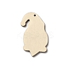 Christmas Single Face Printed Wood Big Pendants WOOD-H102-01E-3