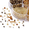 7 Style Transparent & Trans & Metallic Colours Glass Seed Beads SEED-YW0001-45B-3