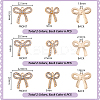 36Pcs 6 Styles Zinc Alloy Crystal Rhinestone Pendants FIND-PH0024-78-2