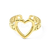 Ion Plating(IP) 304 Stainless Steel Open Cuff Ring RJEW-L109-021G-2