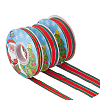 3Roll 3 Styles Polyester Striped Ribbon OCOR-DC0001-18-1