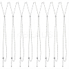 10Pcs 2MM 304 Stainless Steel Singapore Chain Necklace Making AJEW-SC0004-02-1