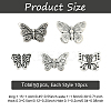 50Pcs 5 Styles Tibetan Style Alloy Beads FIND-YW0010-48-2