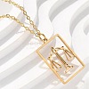 304 Stainless Steel Necklace LS-NJEW-D330-01G-07-1