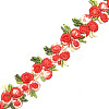 Flower Polyester Jacquard Ribbon X-FABR-PW0001-248B-1