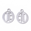 Tarnish Resistant 201 Stainless Steel Pendants STAS-N091-40O-2
