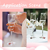 Alloy Enamel Butterfly Wine Glass Charms AJEW-SC00017-5