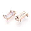 Transparent Glass Charms X-GLAA-T007-13H-2