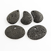Natural Lava Rock Pendants G-S139-09-1