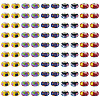 100Pcs 5 Colors Bohemian Style Resin European Beads RESI-TA0004-83-2