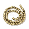 Electroplated Synthetic Non-magnetic Hematite Beads Strands G-I364-L01-3