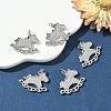 SHEGRACE Brass Micro Pave Cubic Zirconia Pendants XGRQ3D256-495G-4