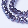 Electroplate Glass Beads Strands EGLA-A034-T10mm-A16-3