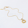 3Pcs Stainless Steel Teardrop Pendant Necklaces for Women UY8190-3