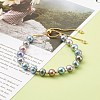 Potato Natural Pearl Slide Bracelets BJEW-JB06260-01-5