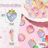 25Pcs 5 Colors Transparent Resin Fruit Decoden Cabochons RESI-CJ0004-16-2