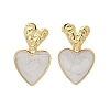 Brass Dangle Stud Earrings EJEW-F359-12G-02-2
