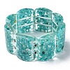 Natural Calcite & Synthetic Opal Stretch Bracelets BJEW-G702-02-2