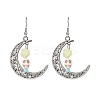 Halloween Alloy Synthetic Turquoise Dangle Earrings EJEW-JE05844-03-1