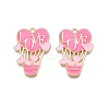 Rack Plating Alloy Enamel Pendants ENAM-N056-428A-1