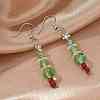 Christmas Glass Beads Dangle Earrings EJEW-JE01624-5