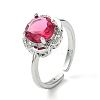 Bass Micro Pave Cubic Zirconia Ring RJEW-Z033-19B-1