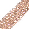 Electroplate Glass Beads Strands EGLA-A044-T4mm-B20-1
