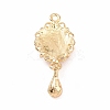 Alloy Cameo Oval Resin Pendants ENAM-M055-38G-02-2