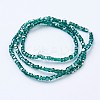 Electroplate Glass Beads Strands X-EGLA-F121-HR-A01-2