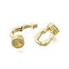 Brass Fold Over Clasps LS-KK-Q048-06G-2