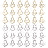 40Pcs 2 Colors Zinc Alloy Rhinestone Pendants FIND-FH0010-65-1