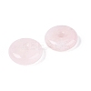 Natural Rose Quartz Pendants G-Q601-30B-09-2