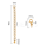 Stainless Steel Chain Extender STAS-CJ0001-183G-2