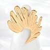 304 Stainless Steel Irregular Cuff Rings RJEW-D306-09G-5
