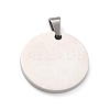 Non-Tarnish 304 Stainless Steel Pendants STAS-K234-01P-2