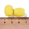 Opaque Resin European Jelly Colored Beads RESI-B025-02A-07-3
