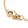 Ion Plating(IP) 304 Stainless Steel Whale Tail Pendant Necklace for Women NJEW-F294-06G-4