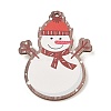 Christmas Theme Wood Printed Brooches for Women JEWB-Z029-01C-1