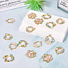 16Pcs 4 Styles Rack Plating Alloy Enamel Pendants FIND-TA0005-62-5