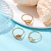Oval Natural Citrine Finger Rings RJEW-JR00796-2