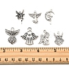 80Pcs Tibetan Style Alloy Moon with Fairy Pendants TIBEP-FA0001-RS-5