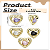 8Pcs 4 Colors Alloy Pendants FIND-LP0005-98-2