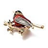 Bird Zinc Alloy Rhinstone Brooches JEWB-V001-04B-2